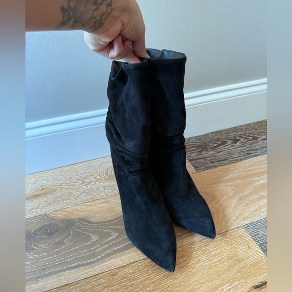 Schutz Ashlee High Heel Boots Size 7.5 In Black nwot - Picture 4 of 12